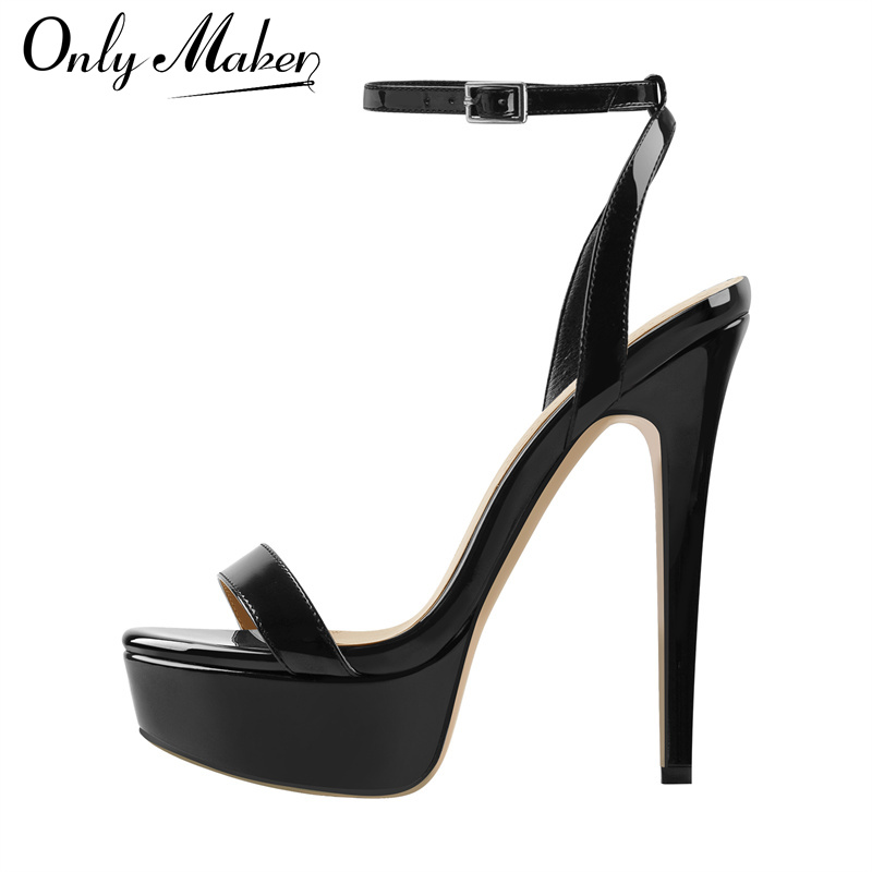 Women Formal Wear For Wedding - Onlymaker 여성 플랫폼 스틸레토 하이힐 라운드