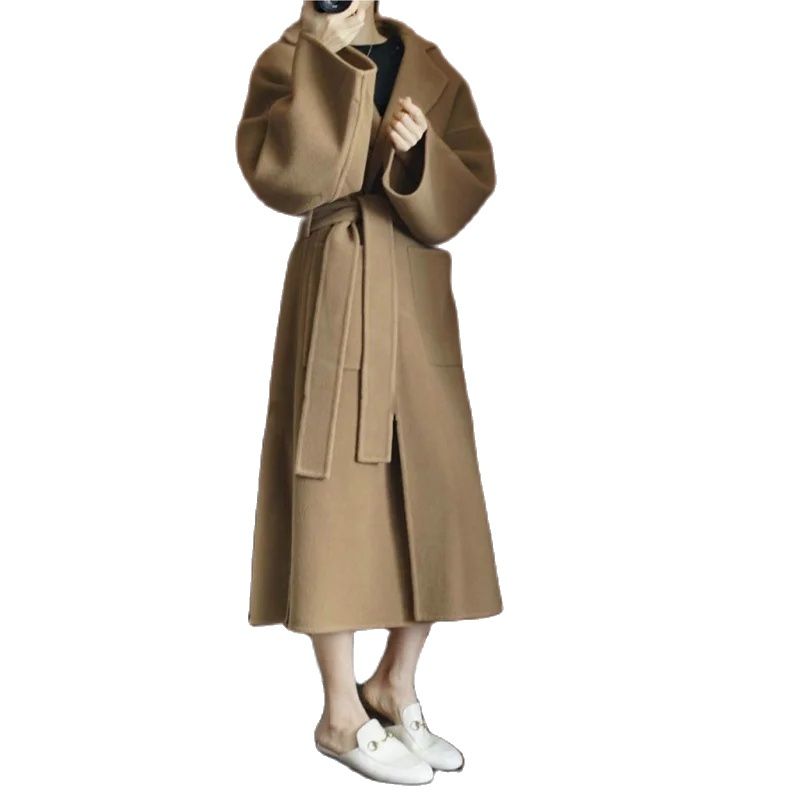 Women Formal Wear Winter - 우아한 여성용 롱 코트 100% 순모
