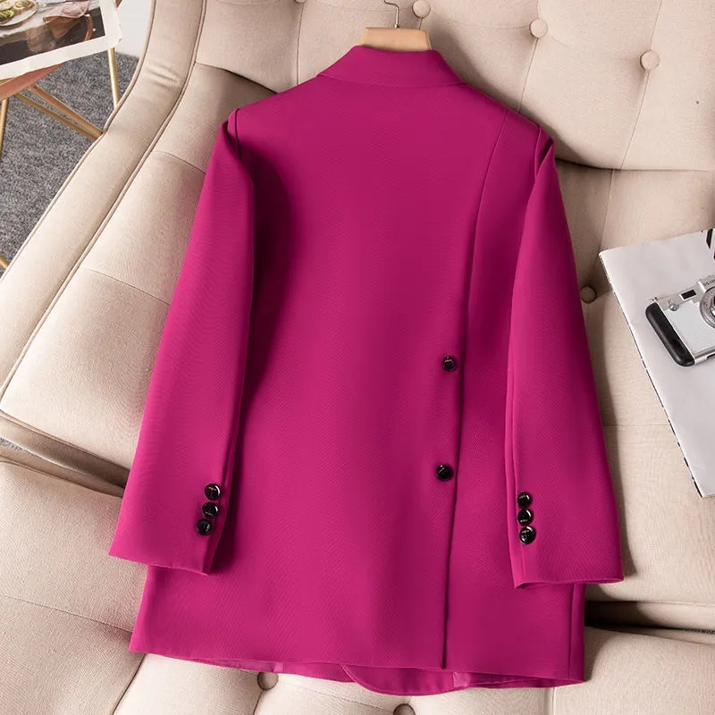 Women Formal Wear Winter - 여성용 정장 블레이저 2023, 로즈 블랙,