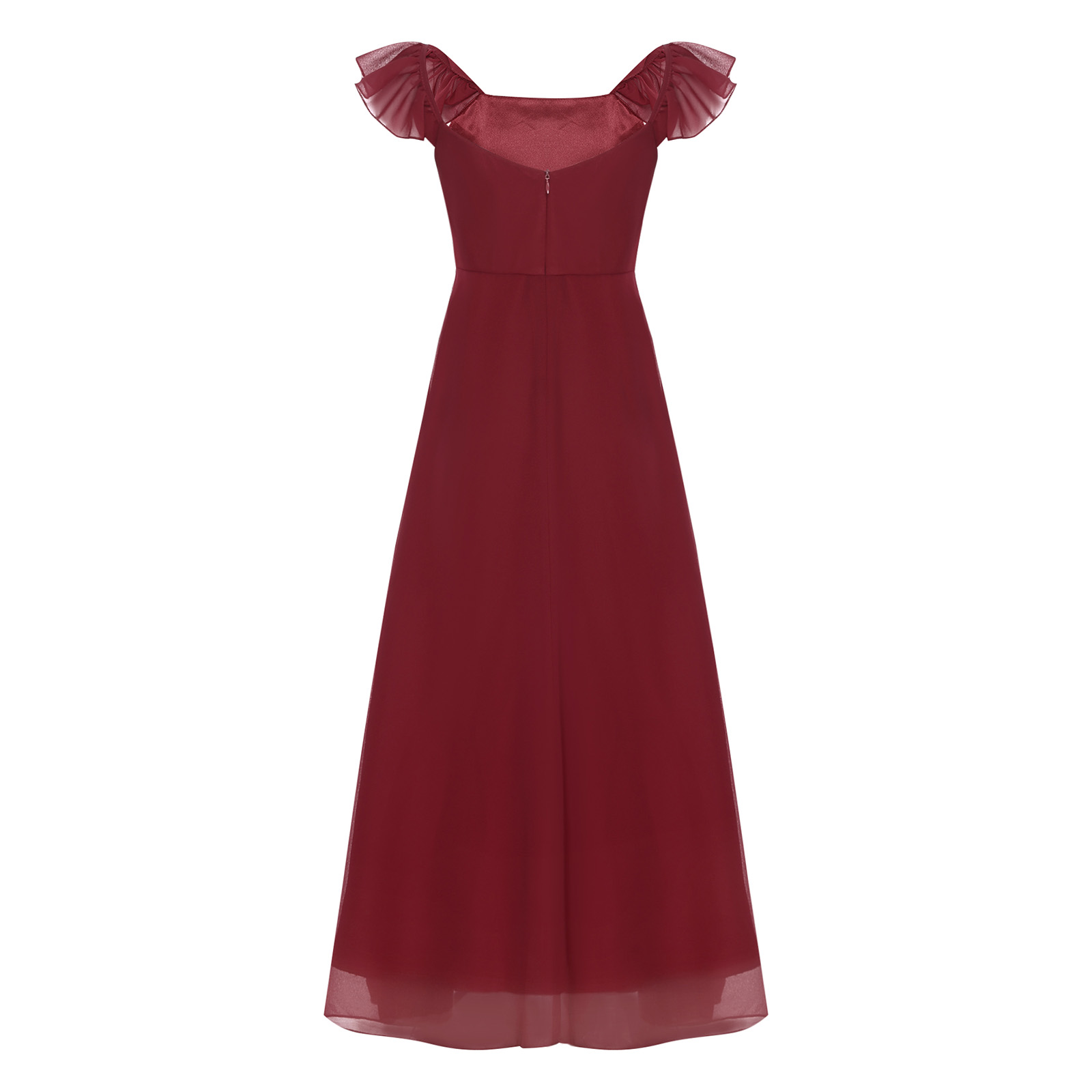 여아 러플 소매 쉬폰 A라인 파티 드레스 여름 키즈 플 - Women'S Formal Wear For Girls 리뷰 및 가격