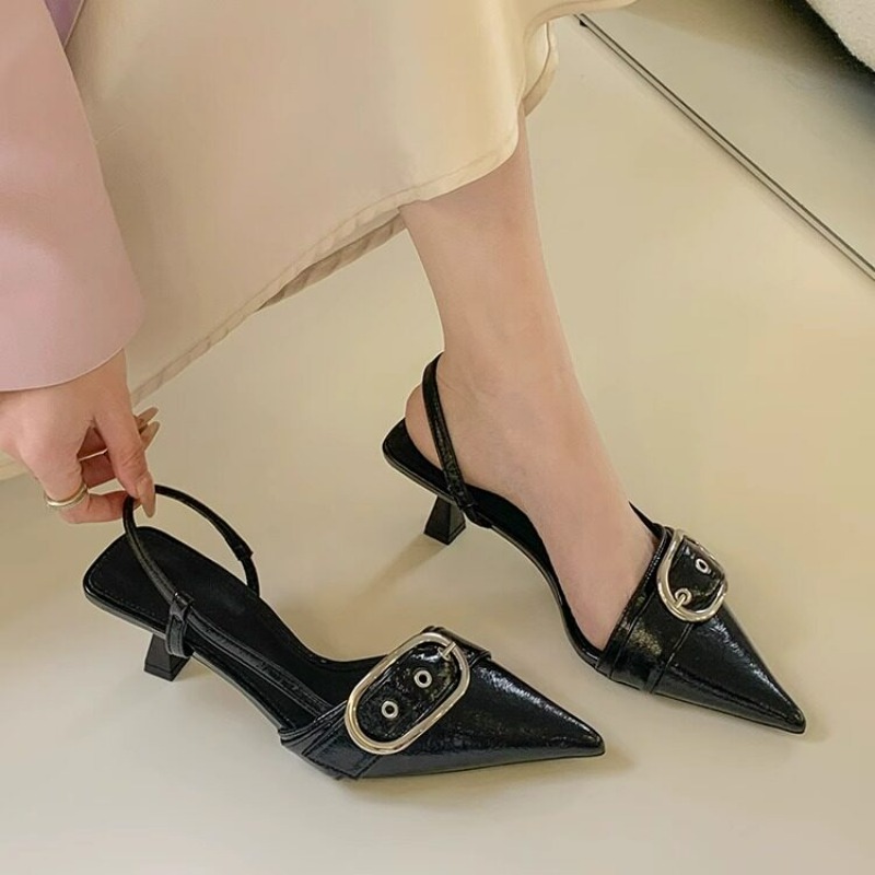 뉴 레트로 패션 섹시 디자이너 에나멜 가죽 포인티드 토 - Women Formal Wear For Wedding 리뷰 및 가격