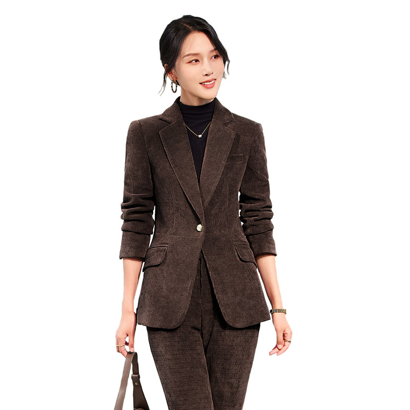 세트 여성용 우아한 코듀로이 바지, 정장 비즈니스 작업 - Women Formal Wear Winter 리뷰 및 가격