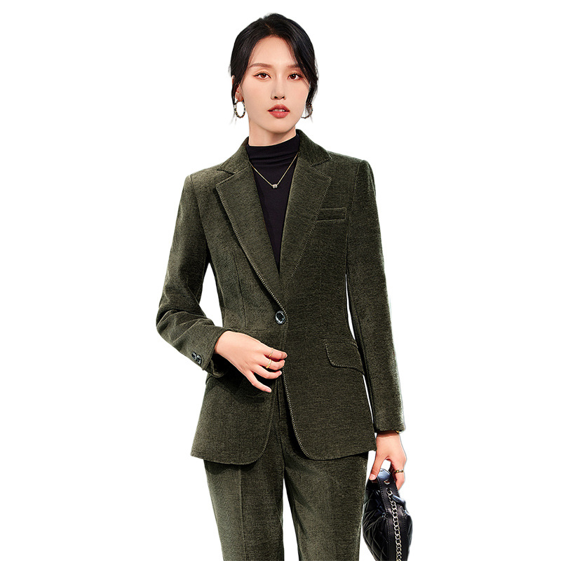 세트 여성용 우아한 코듀로이 바지, 정장 비즈니스 작업 - Women Formal Wear Winter 리뷰 및 가격