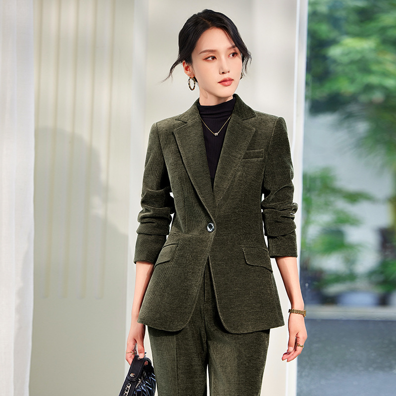 세트 여성용 우아한 코듀로이 바지, 정장 비즈니스 작업 - Women Formal Wear Winter 리뷰 및 가격