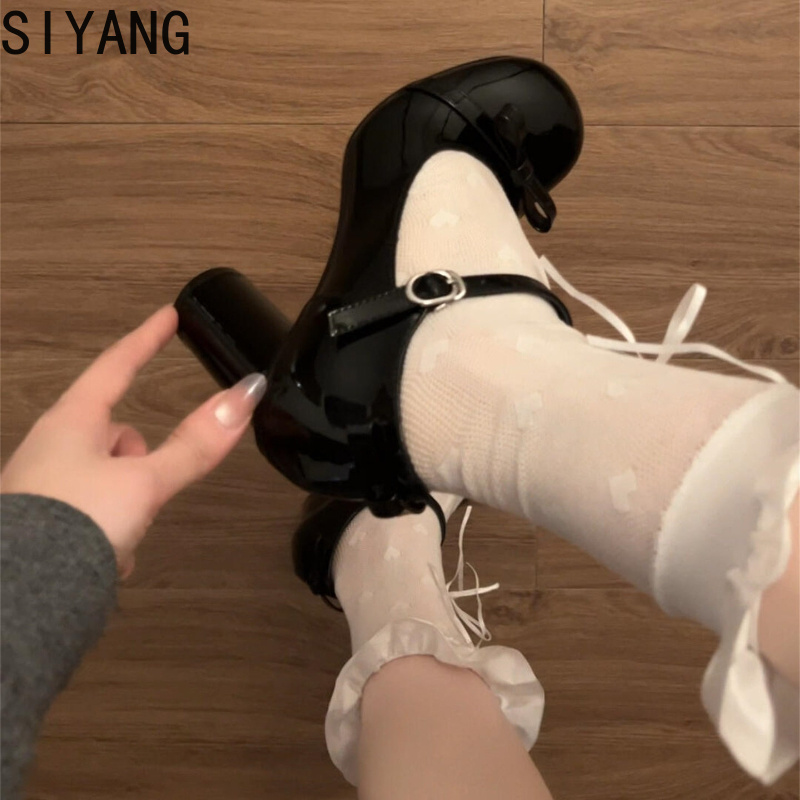 블랙 y2k 힐 여성 메리 제인 슈즈 간결한 얕은 벨트 - Women Formal Wear For Wedding 리뷰 및 가격