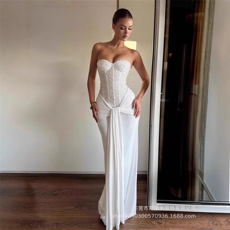 글리터 스팽글 여성 프롬 드레스 스카프 포함 섹시한 스 - Women Formal Party Wear Dress 리뷰 및 가격