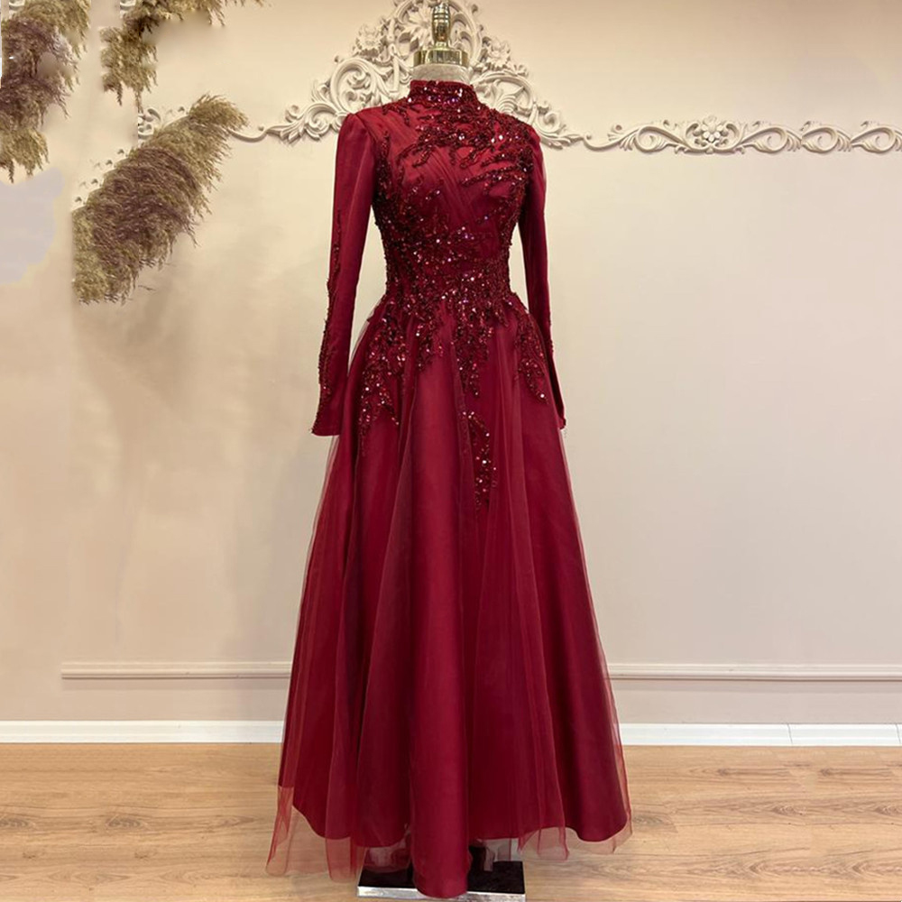 여성용 비즈 발목 길이 A 라인 무도회 원피스, 하이  - Women Formal Party Wear Dress 리뷰 및 가격