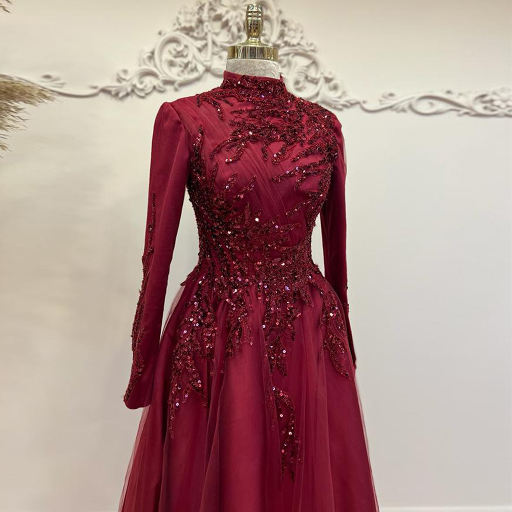 여성용 비즈 발목 길이 A 라인 무도회 원피스, 하이  - Women Formal Party Wear Dress 리뷰 및 가격