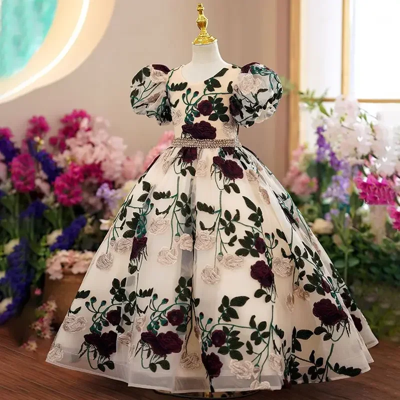 십대 소녀 우아한 럭셔리 긴 이브닝 가운, 어린이 자수 - Women'S Formal Wear For Girls 리뷰 및 가격