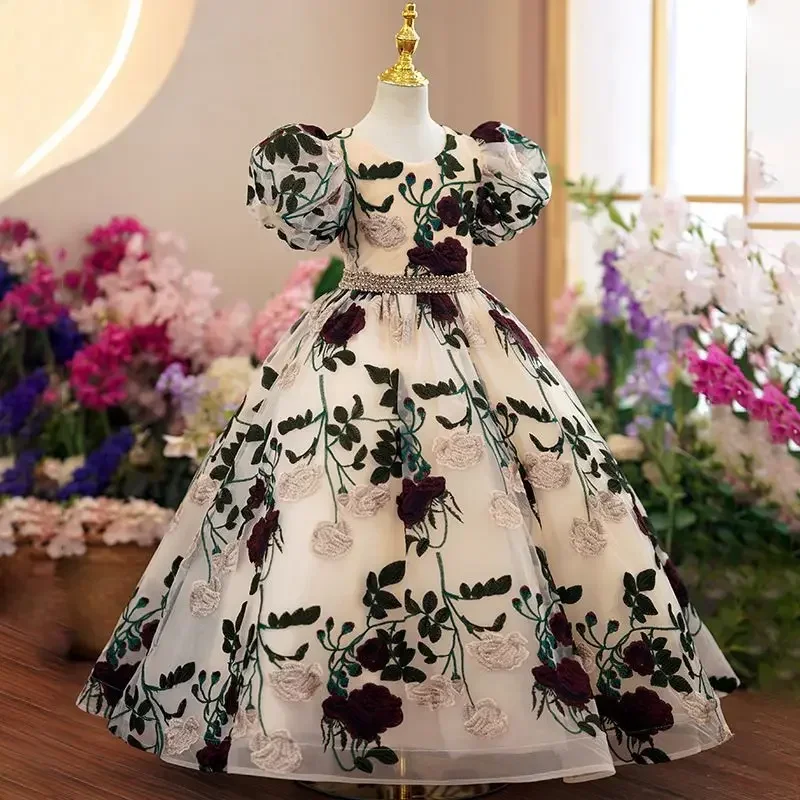 십대 소녀 우아한 럭셔리 긴 이브닝 가운, 어린이 자수 - Women'S Formal Wear For Girls 리뷰 및 가격