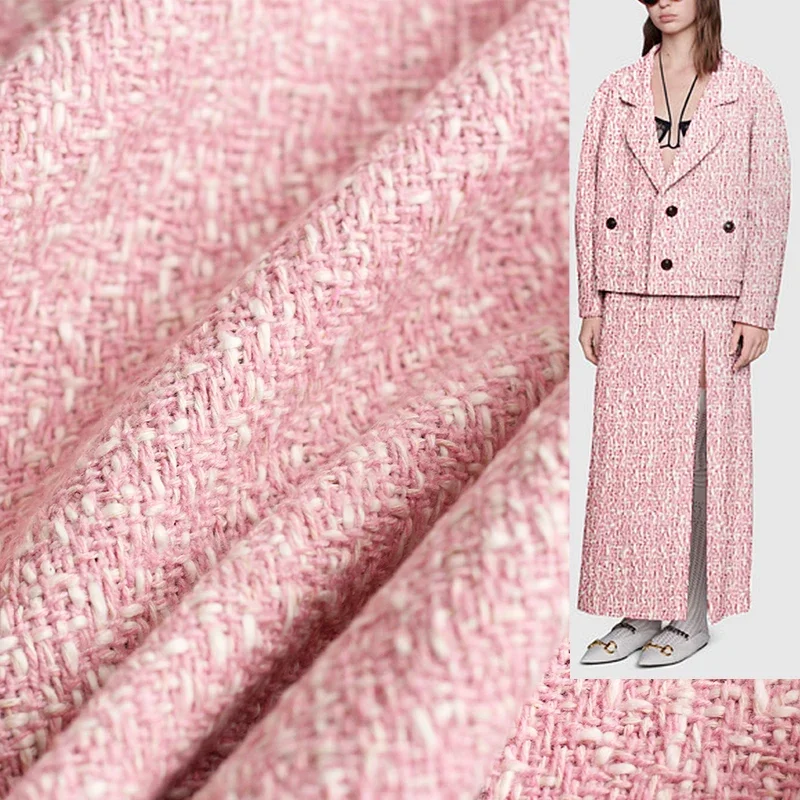 Redraspberry 145cm 핑크 화이트 울 트위 - Tailored Coat Wool 리뷰 및 가격