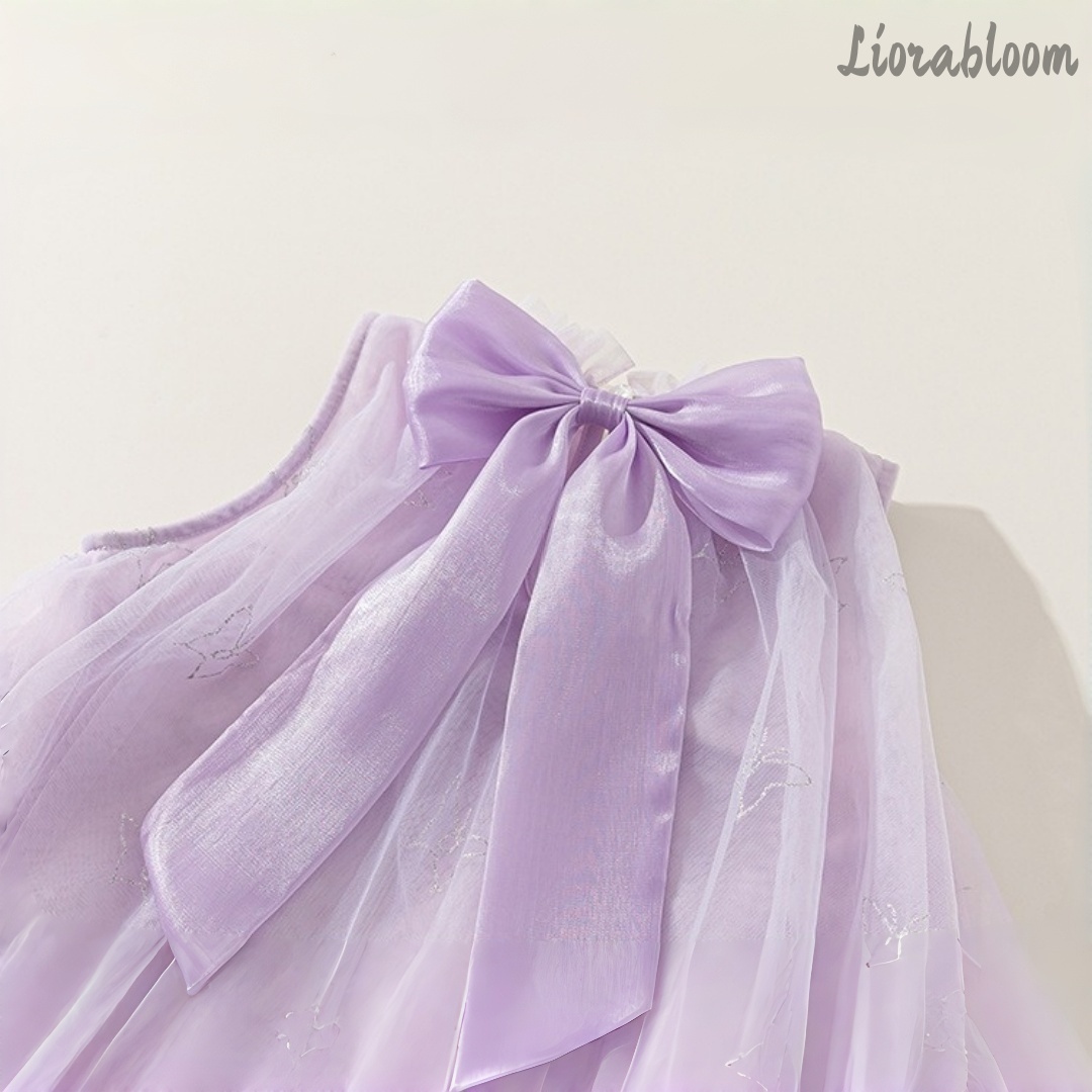 보라색 일상 공주 드레스 정장 가운 레이스 밑단 리본  - Women Formal Party Wear Dress 리뷰 및 가격