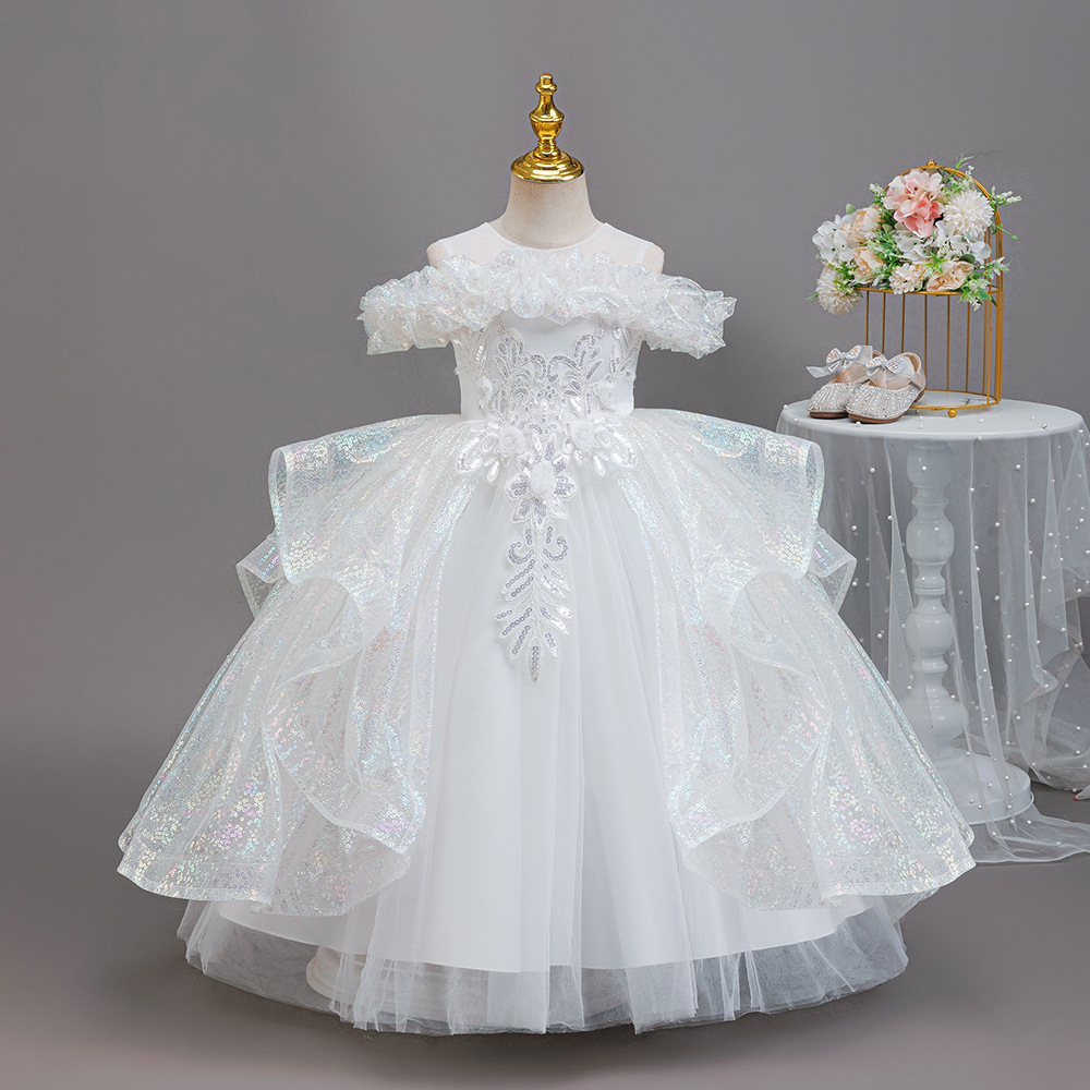 HETISO 우아한 플라워 걸 드레스 아플리케 민소매  - Women'S Formal Wear For Girls 리뷰 및 가격