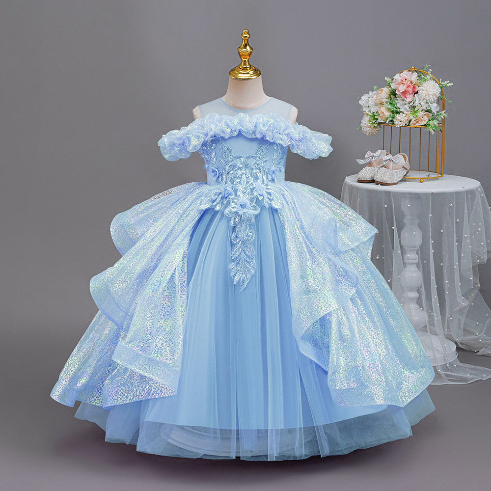HETISO 우아한 플라워 걸 드레스 아플리케 민소매  - Women'S Formal Wear For Girls 리뷰 및 가격