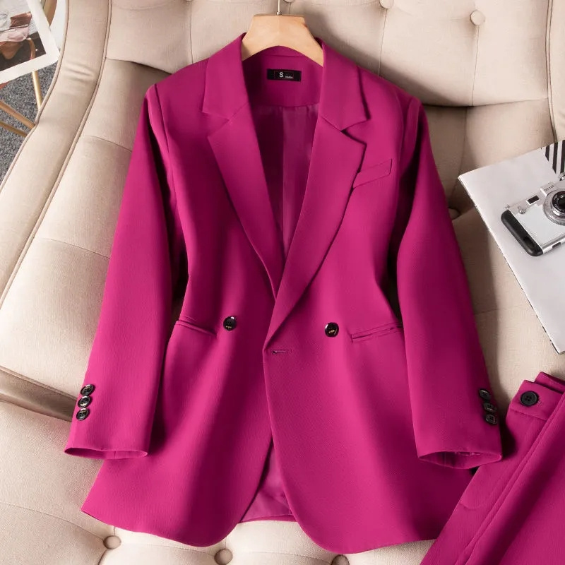 여성용 정장 블레이저 2023, 로즈 블랙, 긴팔, 더 - Women Formal Wear Winter 리뷰 및 가격