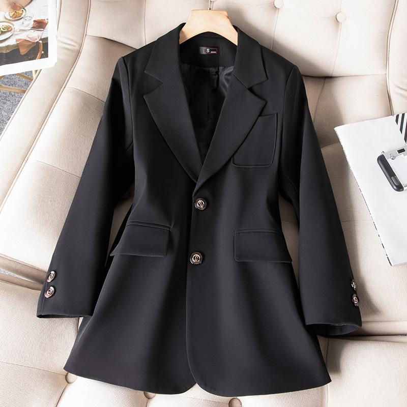 여성용 정장 블레이저 코트, 긴 소매 싱글 브레스트 재 - Women Formal Wear Winter 리뷰 및 가격