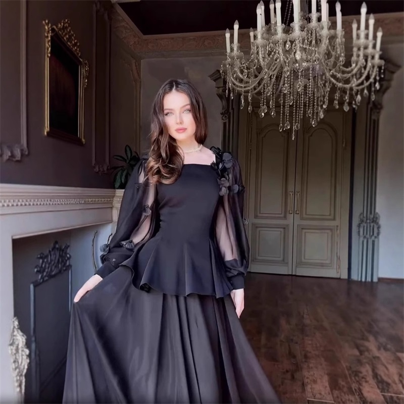 아라비아 여성 정장 스커트 세트 2피스 블레이저+프롬  - Women Formal Party Wear Dress 리뷰 및 가격